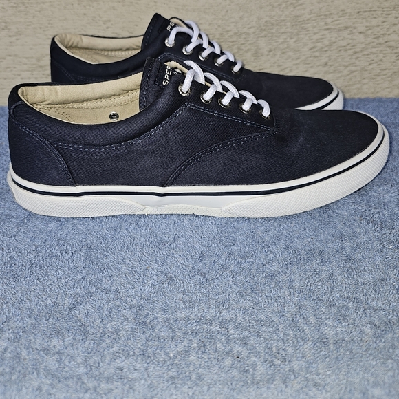 Sperry Top-Sider Navy Blue Lace Up Boat Shoes Men´s...
